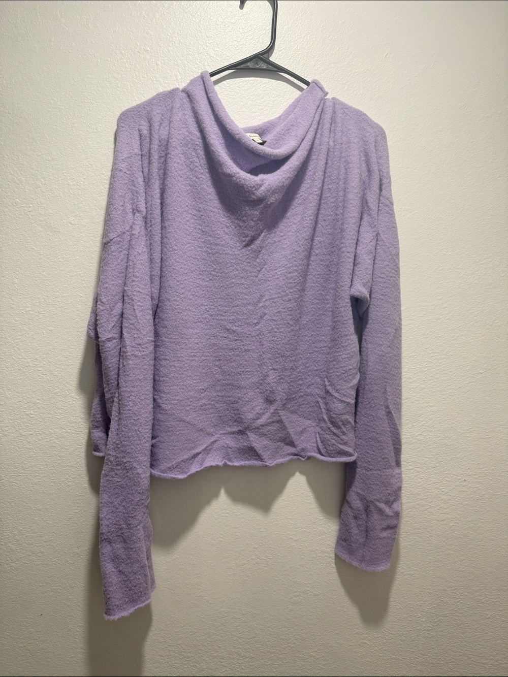 bohme Lavender Cowl Neck Pullover Sweater